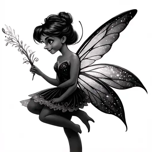 Tinkerbell tattoo design idea
