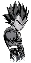 Vegeta tattoo design idea