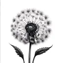 Dandelion tattoo design idea