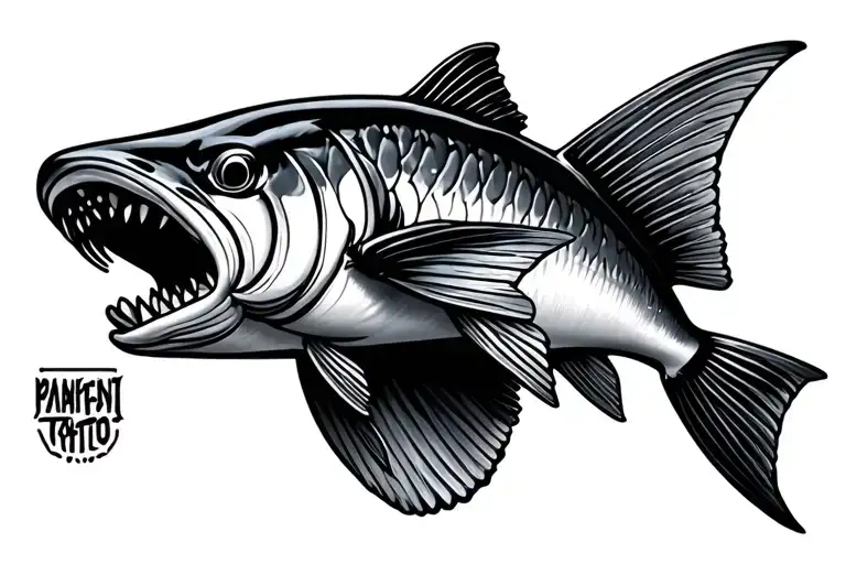Barracuda tattoo design idea