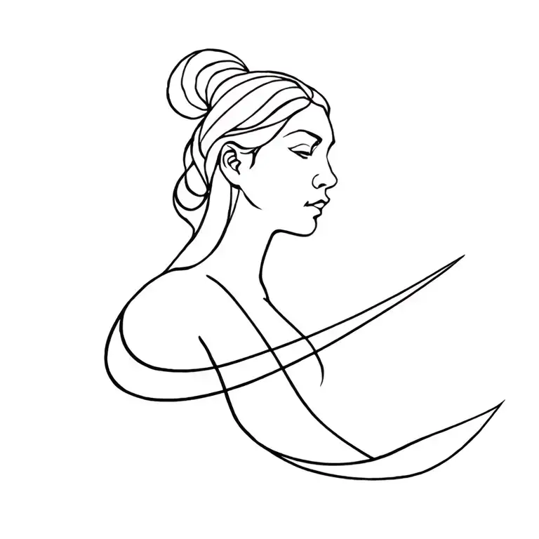 Nike Goddess tattoo design idea