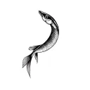redfish tail tattoo design idea