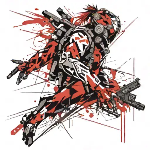 Metal gear tattoo design idea