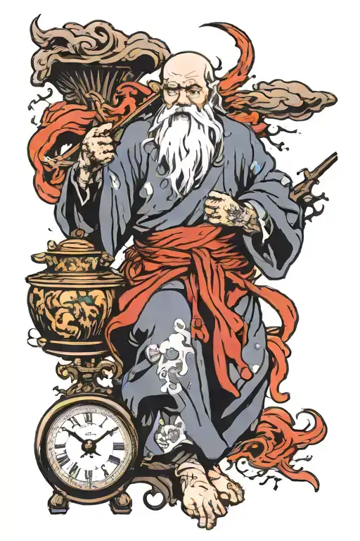 Father Time  tattoo design idea