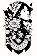 mother nature tattoo design idea