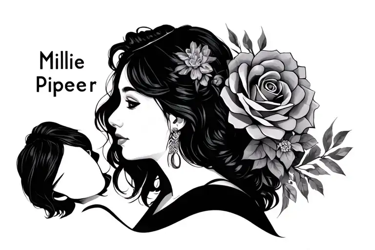 Names: Millie, Piper, Charlotte incorporated tattoo design idea