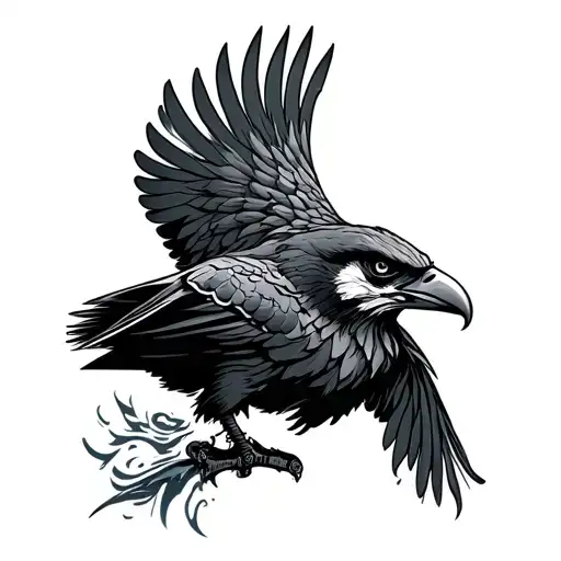 Seahawk tattoo design idea
