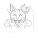 meow tattoo design idea