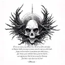 Lorna Shore Oblivion Lyrics tattoo design idea