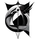 libra geometric design tattoo design idea