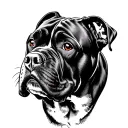 Cane Corso Dog tattoo design idea