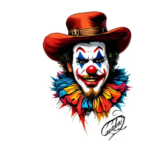 cholo clown tattoo design idea