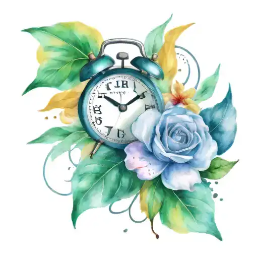 Alarm Clock tattoo design idea