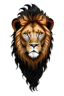 Goddess Lion tattoo design idea
