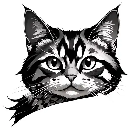 cat japanese style tattoo tattoo design idea