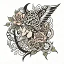 guts and intuitive  tattoo design idea