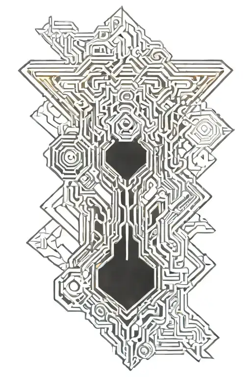 thor hammer tattoo design idea