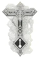 thor hammer tattoo design idea