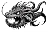 mythical sea creature tattoo design idea