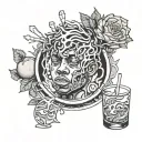 flaws and sins juice wrld tattoo design idea