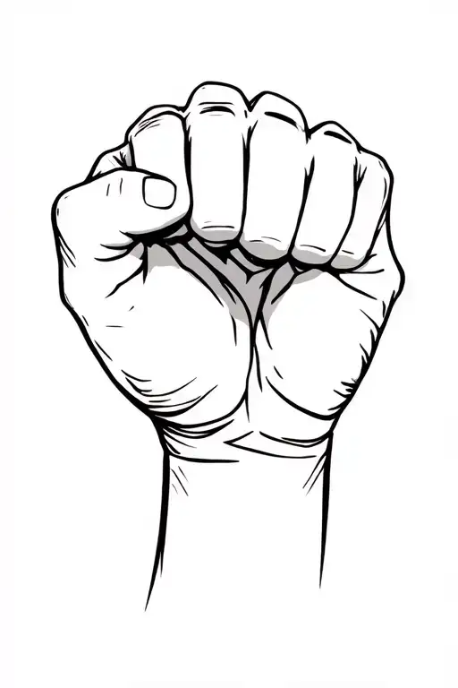 Fist Pump tattoo design idea