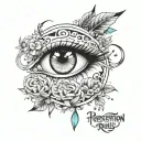 perception is reality tattoo design idea