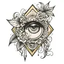 perception is reality tattoo design idea