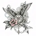 perception is reality tattoo design idea