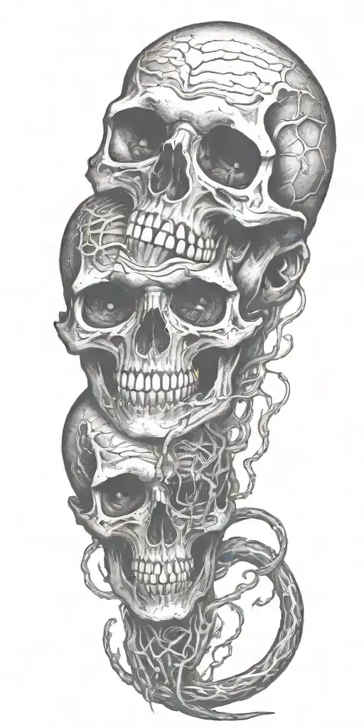 descent into madness tattoo design idea