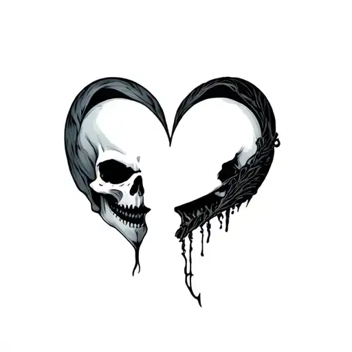 skull soulmates n and a tattoo design idea
