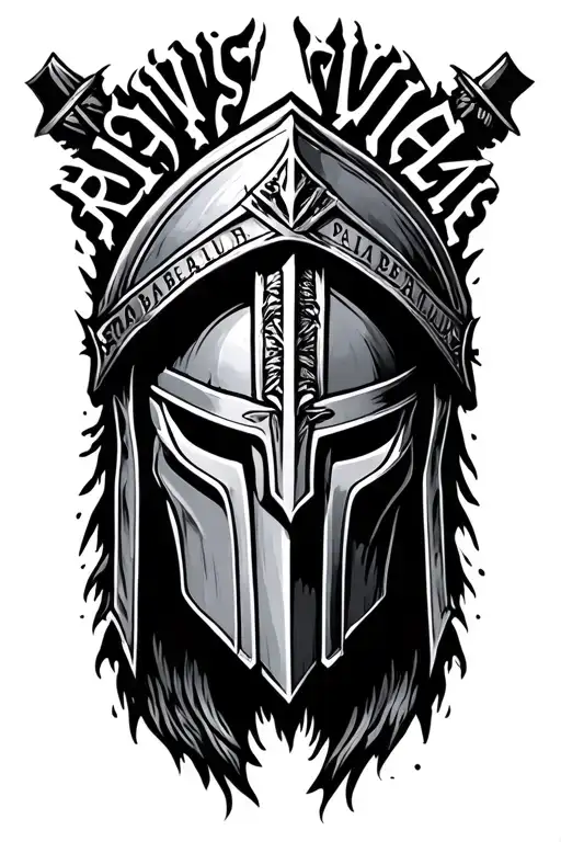 "Si vis pacum parabellum " "If you want Pacum Parabellum" Spartan tattoo design idea