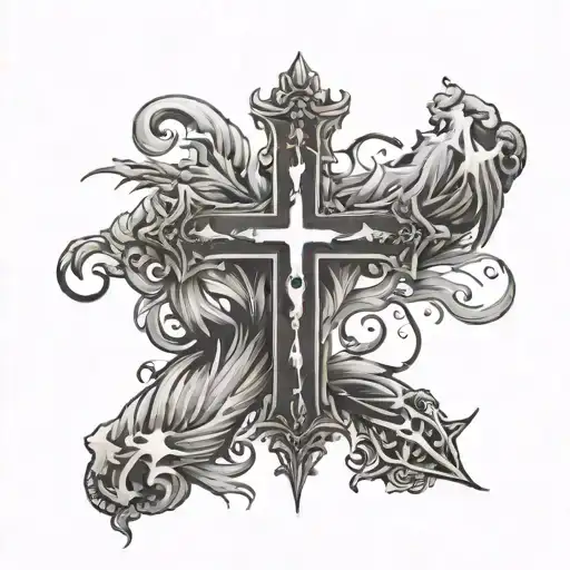 matthew 16:26 with a cross under it tattoo design idea