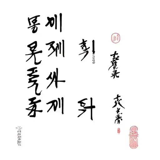 I want to see Korean words for love, strength and it would all be wrapped in an image of pain tattoo design idea