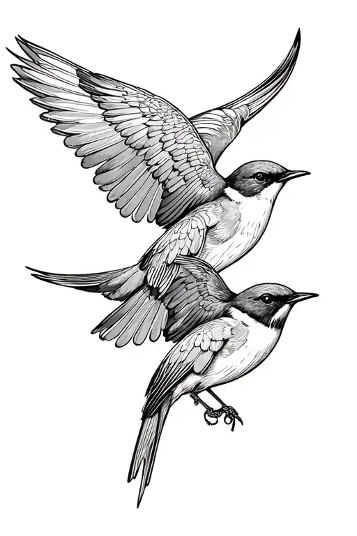 Swallow Birds together with the fibonacci sequence tattoo design idea