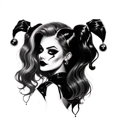 Harley Quinn tattoo design idea