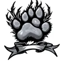 dog paw for memorial tattoo design idea