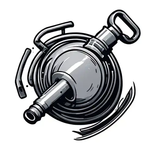 hvac refrigeration tool surrounded tattoo design idea