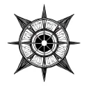 saint benedict medal tattoo design idea