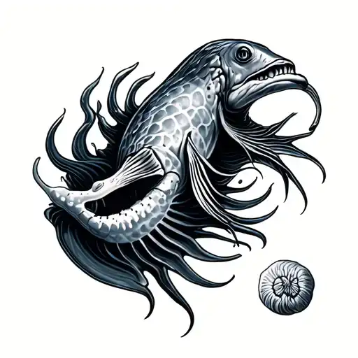 Sea Creatures tattoo design idea