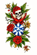 sailor Jerry style tattoo design idea