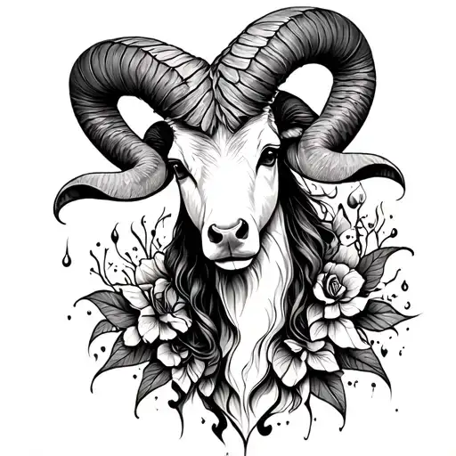 Aries tattoo design idea