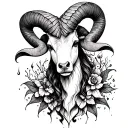 Aries tattoo design idea