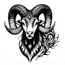 Aries tattoo design idea
