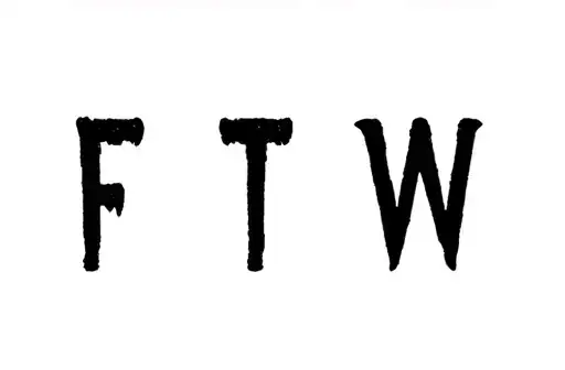 "FTW" tattoo design idea