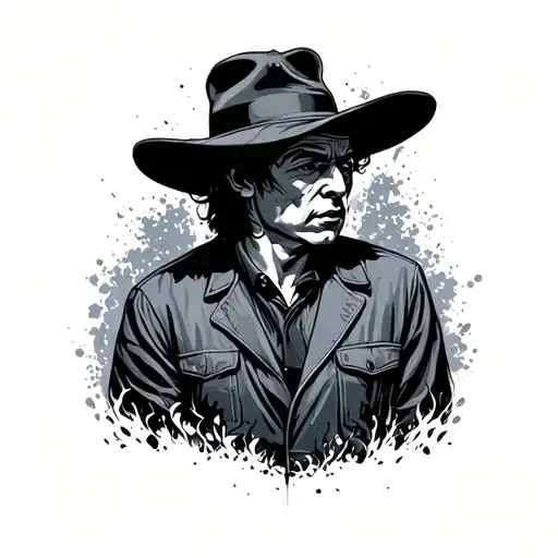 people on the street stranger  tattoo design idea