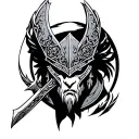 Warrior Protector tattoo design idea