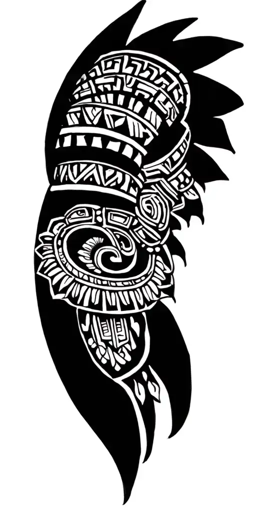 Mayan Aztec honduras tattoo design idea