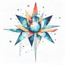 constellations and interstellar  tattoo design idea