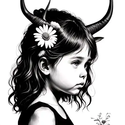 daisy, april, taurus, SA survivor, depression, suicidal ideation, little girl tattoo design idea