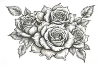 roses tattoo design idea